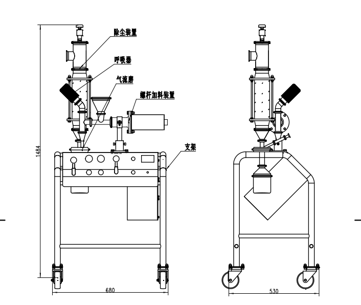 MQP01實驗室用氣流粉碎機產(chǎn)品參數(shù)